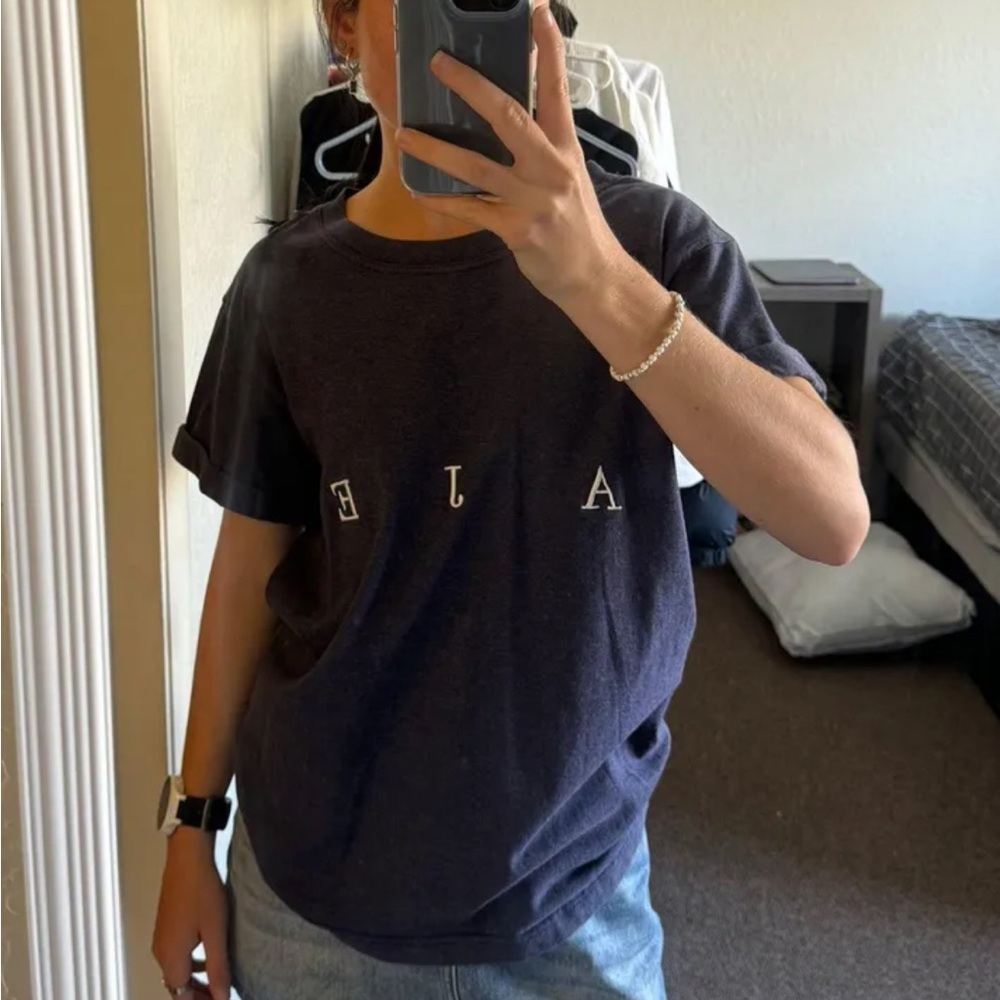 Aje Navy Short Sleeve Logo Tee for Kids